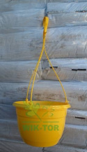 Doniczka wisząca żółta 25cm