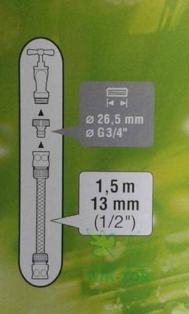 Zestaw podłączeniowy Classic 1/2" 1,5m 18011