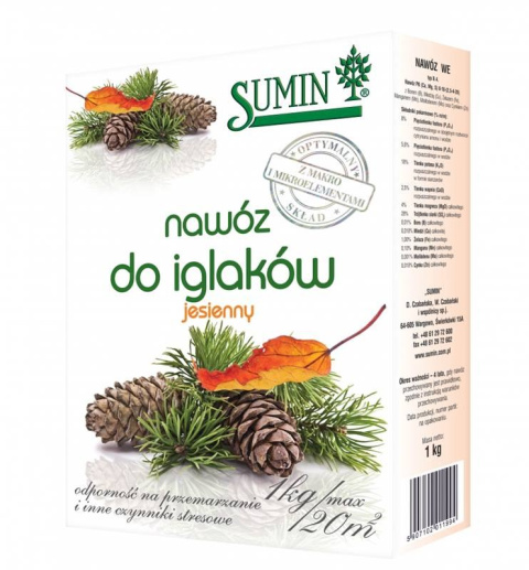 Nawóz jesienny granulowany  do iglaków 1kg