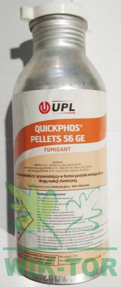Quickphos Pellets 56GE na krety, do fumigacji zbóż 1kg