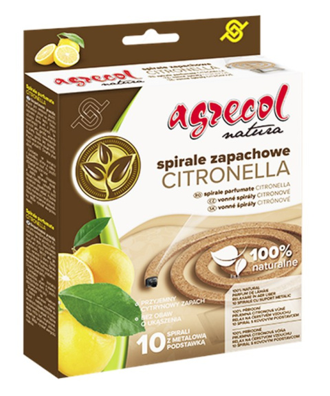 Spirala owadobójcza zapachowa citronella 10szt Agrecol