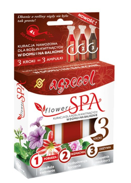 Kuracja dla roślin kwitnących w domu i na balkonie flower spa Agrecol 90ml