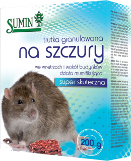 Sumin trutka granulowana na myszy i szczury 200g
