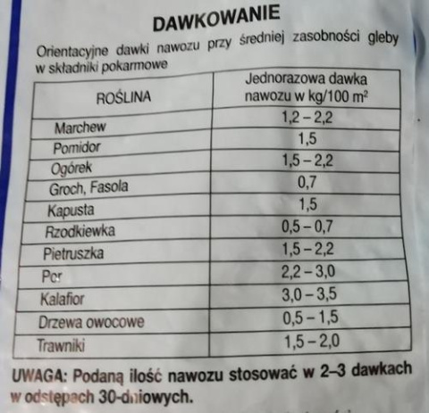 Saletra amonowa + Mg, Ca 2kg