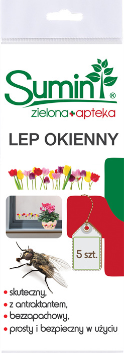 Lep okienny Kwiaty 5szt