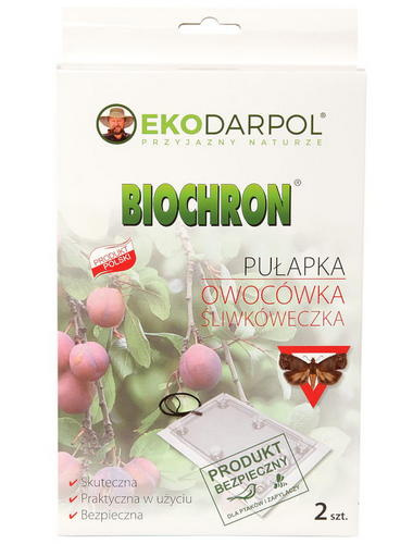 Pułapka lepowa z feromonem na owocówkę śliwkóweczkę 2szt