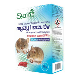 Trutka zbożowa na myszy szczury ziarno Sumin 1kg
