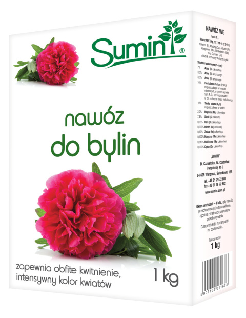 Nawóz granulowany do bylin 1kg Sumin