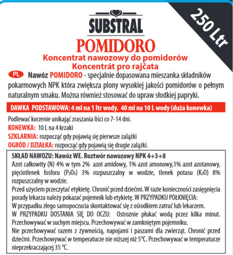 Nawóz do pomidorów 1l Substral Pomidoro
