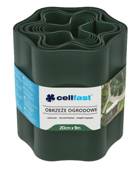 Obrzeże ciemna zieleń 20cm