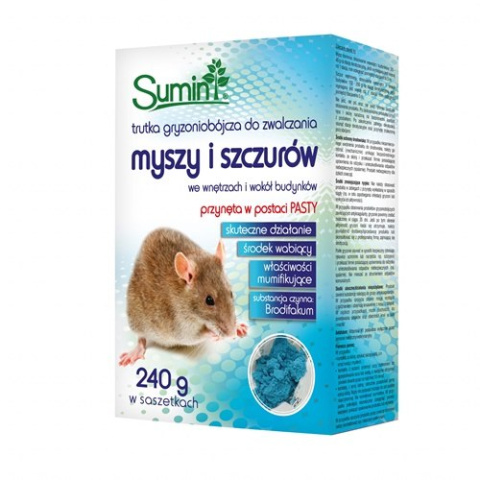 Trutka miękka na myszy i szczury 240g Sumin + GRATIS