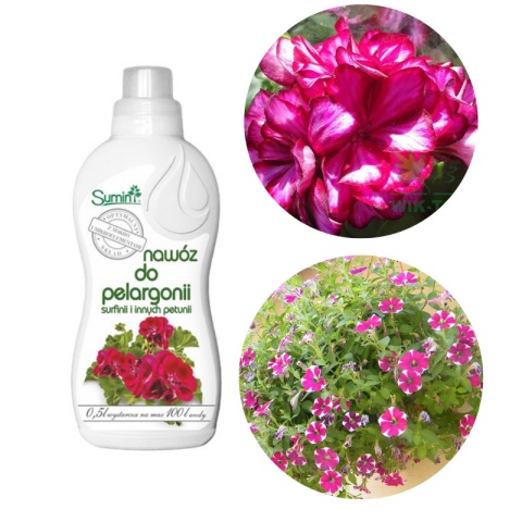 Nawóz płynny do pelargonii surfinii i innych petunii Sumin 500ml