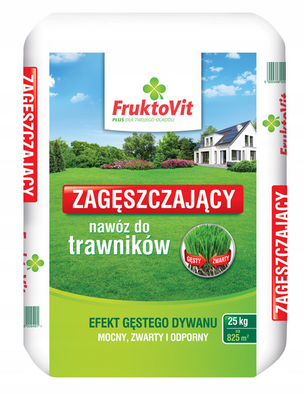 Fruktovit Plus nawóz zagęszczający do trawników 25kg