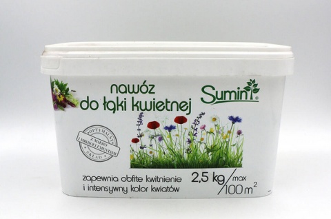 Nawóz do łąki kwietnej 2,5kg + nasiona łąki kwietnej 100g gratis