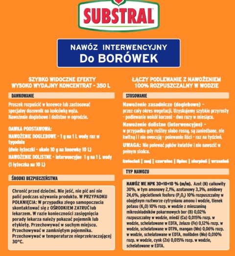 Magiczna siła nawóz do borówek 350g + Dozownik GRATIS