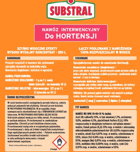 Magiczna siła nawóz do hortensji 350g + Dozownik GRATIS