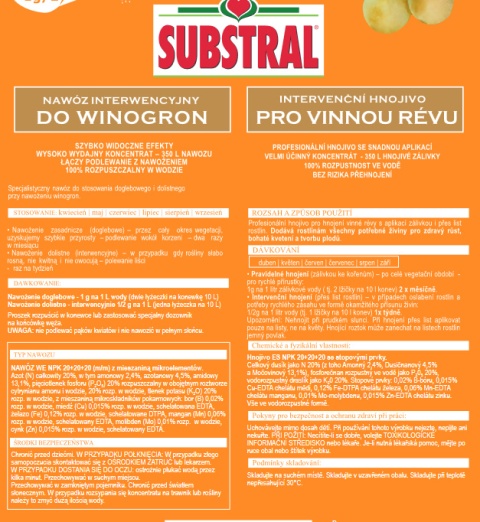 Magiczna siła nawóz do winorośli 350g + Dozownik GRATIS