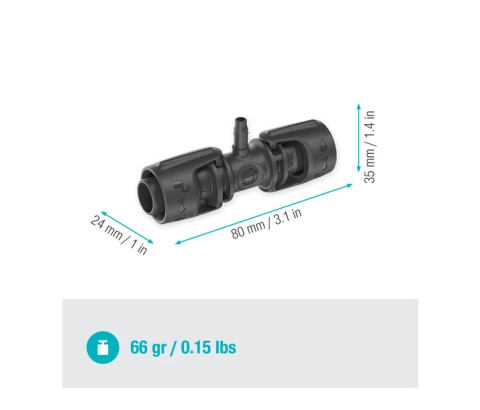 Rozdzielacz 13 mm (1/2") - 4,6 mm (3/16") 13204 Micro-Drip