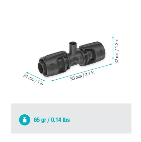 Rozdzielacz T do dysz zraszających 13 mm (1/2”) 13206 Micro-Drip
