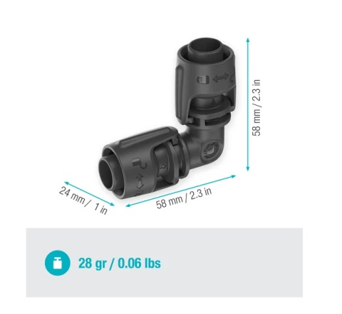 Łącznik L 13mm 1/2" 13202 Micro-Drip