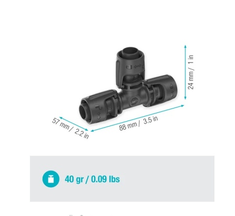 Rozdzielacz T 13mm 1/2" 13201 Micro-Drip