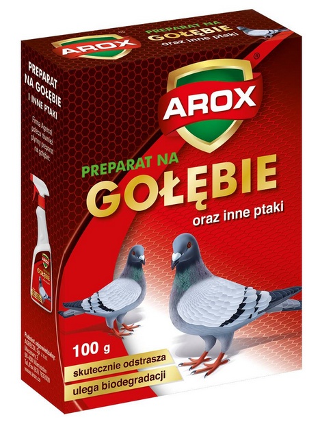 Preparat odstraszający gołębie 100g Arox