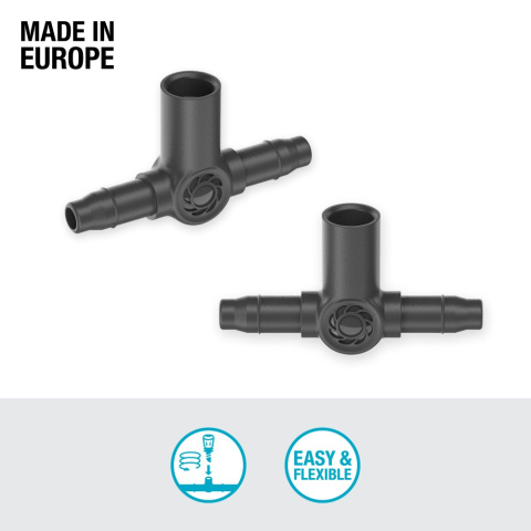 Rozdzielacz T do dysz zraszających 4,6mm 3/16" 13216 Micro-Drip