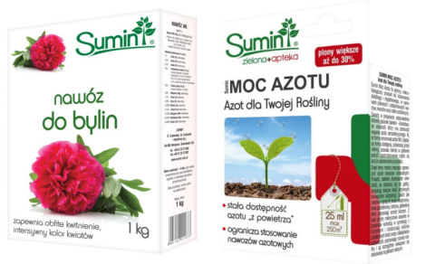 Nawóz granulowany do bylin 1kg Sumin + Gratis Moc Azotu