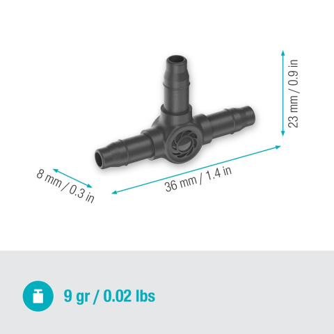 Rozdzielacz T 4,6mm 3/16" 13211 Micro-Drip