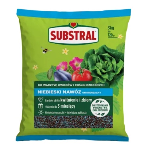 SUBSTRAL Niebieski Nawóz Uniwersalny 3kg