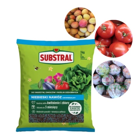 SUBSTRAL Niebieski Nawóz Uniwersalny 3kg
